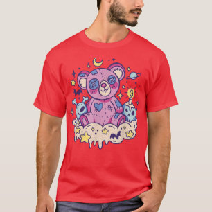Pastel Nu Goth Kawaii Teddy Bear Creepy Occult Men T-Shirt