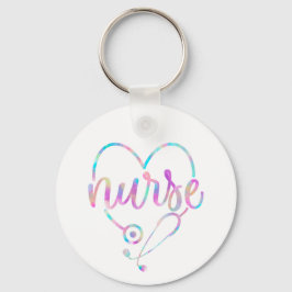 Pastel Nurse Stethoscope Schlüsselanhänger
