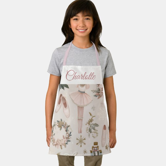Pastel-Nussknacker-Ballett personalisierte Kinder- Schürze (Insitu)