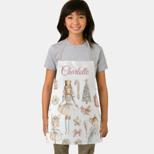 Pastel-Nussknacker- und Ballerina-Schürze für Kind Schürze