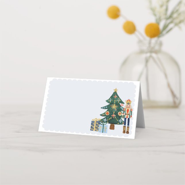Pastel Nutcracker Baby Dusche Platzkarte (Vorderseite)