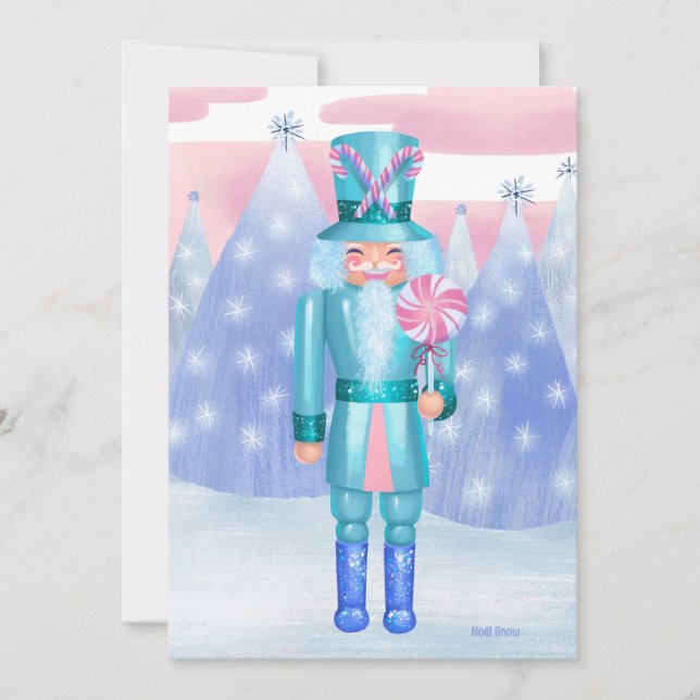 Pastel Nutcracker Candy King DIY Blank Einladung (Vorderseite)