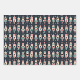 Pastel Nutcracker Geschenkpapier Set