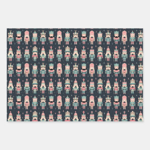 Pastel Nutcracker Geschenkpapier Set
