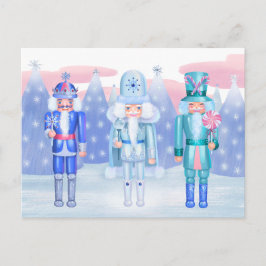 Pastel Nutcracker Kings Postkarte