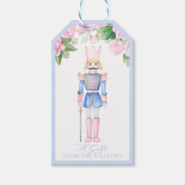 Pastel Nutcracker Personalisierte Geschenkmarke Geschenkanhänger