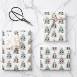 Pastel Nutcracker Weihnachten Geschenkpapier Set