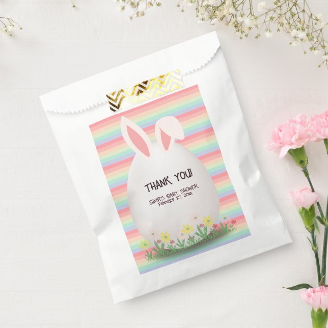 Pastel Oaster Egg Bunny Baby Dusche Geschenktütchen (Versiegelt)