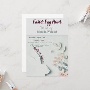 Pastel Oaster Egg Einladung   Niedlich & festlich