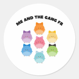 Pastel Oaster Funny Homies Meme Niedlich Ba Runder Aufkleber