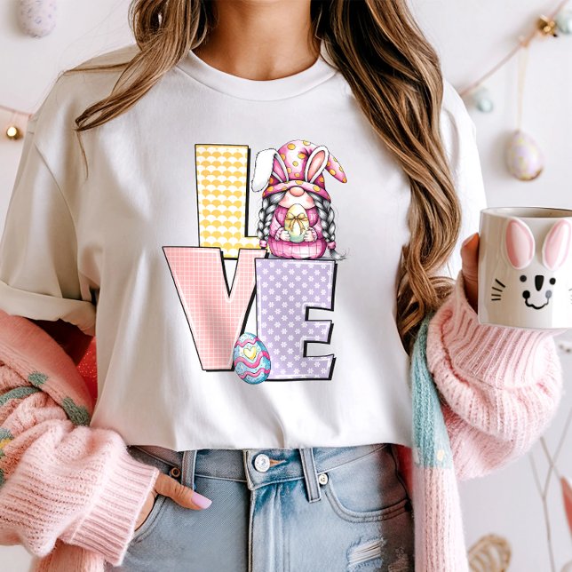 Pastel Oaster Liebe Gnome T-Shirt (Von Creator hochgeladen)