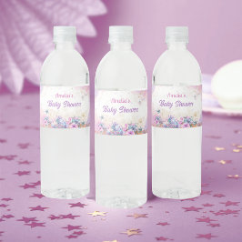 Pastel Ocean Mermaid Tail Girl Wasserflaschenetikett