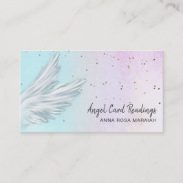 *~* Pastel Ombre Angel Wings Starry Rainbow Visitenkarte
