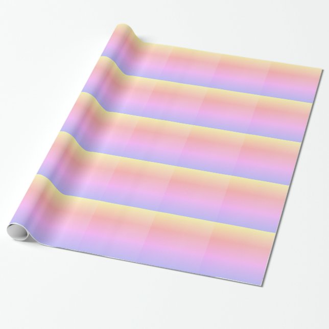 Pastel Ombre Geschenkpapier (Ungerollt)
