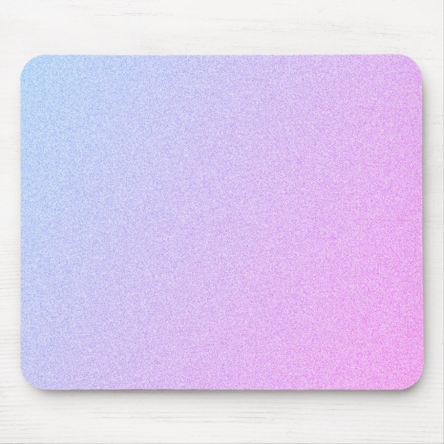 Pastel Ombre Glitzer Mousepad (Vorne)