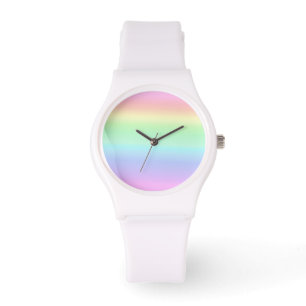 Pastel Ombre Rainbow Armbanduhr