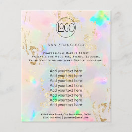 Pastel opal IMITATE Holograph Flyer