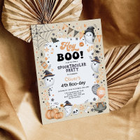 Pastel Orange Black Halloween Ghost Boy Geburtstag