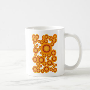 pastel orange circle tasse