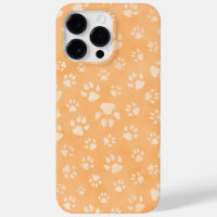 PASTEL ORANGE DOG PAWS