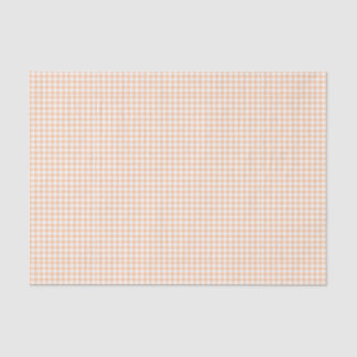 Pastel Orange Gingham Pattern Kleiner Karo Kariert Seidenpapier