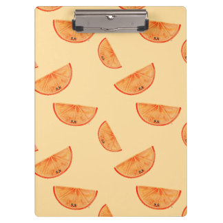 Pastel Orange Kawaii Orange Klemmbrett