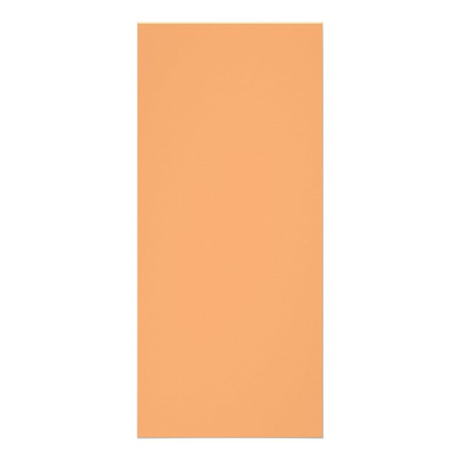 Pastel Orange Rack Card Werbekarte (Vorne)