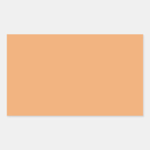 Pastel Orange Rectangle Aufkleber
