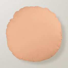 Pastel Orange Rundes Kissen