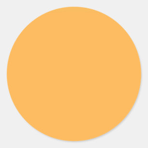 Pastel Orange Solid Color Runder Aufkleber