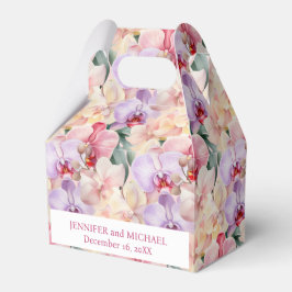 Pastel Orchids Watercolor Fevor Boxes Geschenkschachtel