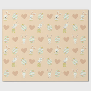 Pastel Oster Deluxe: Bunny & Egg Muster Geschenkpapier