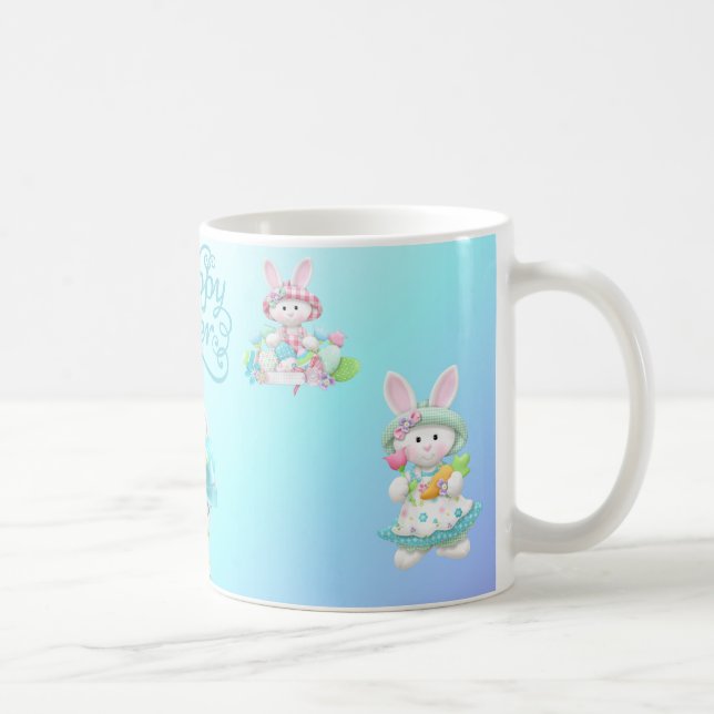 Pastel Ostereier & Bunny Tasse (Rechts)