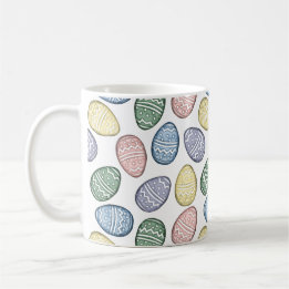 Pastel Ostereier Kaffeepause Tasse