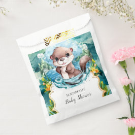Pastel Otter Babydusche Geschenktütchen
