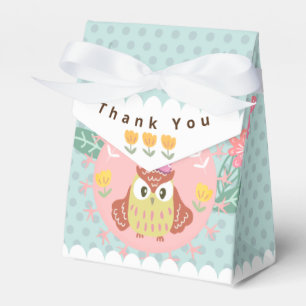 Pastel Owl Glückwunsch zum Geburtstag. Geschenkschachtel