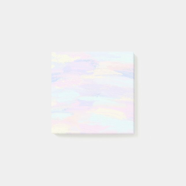 Pastel Paint Strokes Nachhinweise Post-it Klebezettel (Vorderseite)