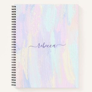 Pastel Paint Strokes Notizbuch