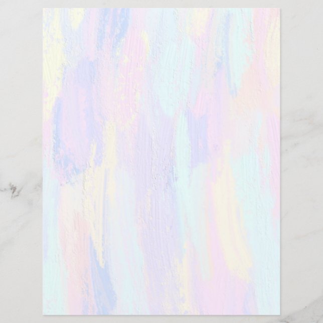 Pastel Paint Strokes Scrapbook Paper (Vorderseite)