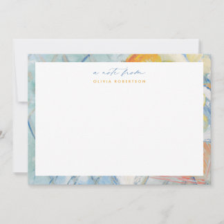 Pastel Painted Still Life Stationery Note card Mitteilungskarte