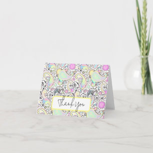 Pastel-Paisley-Brauch Karte
