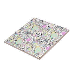 Pastel Paisley Fliese
