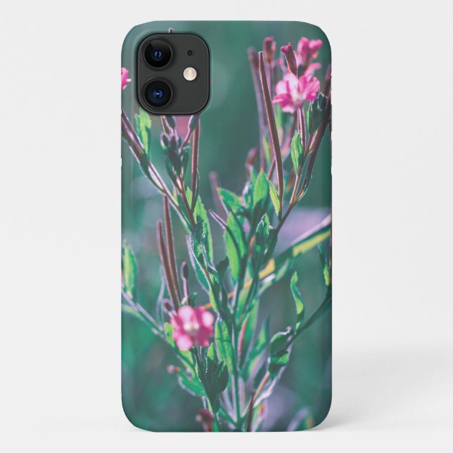 Pastel Pale Green Pink Blume iPhone 11 Fall Case-Mate iPhone Hülle (Rückseite)