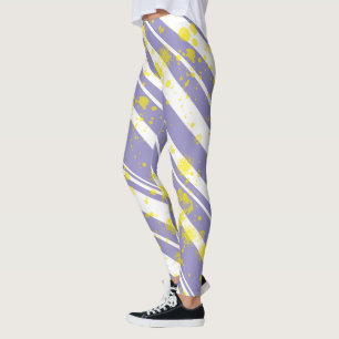 Pastel Pale Lavendel Lila Abstrakte Kunst Leggings
