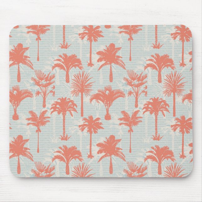 Pastel Palm Tree Muster Mousepad (Vorne)