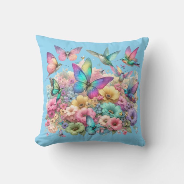 "Pastel Paradise" Kissen (Vorderseite)