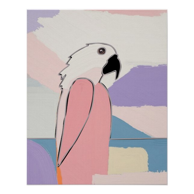 PASTEL PARROT POSTER (Vorderseite)