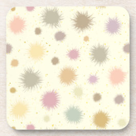 Pastel Party Pollen - nahtlos. Getränkeuntersetzer