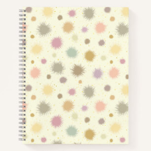 Pastel Party Pollen - nahtlos. Notizbuch