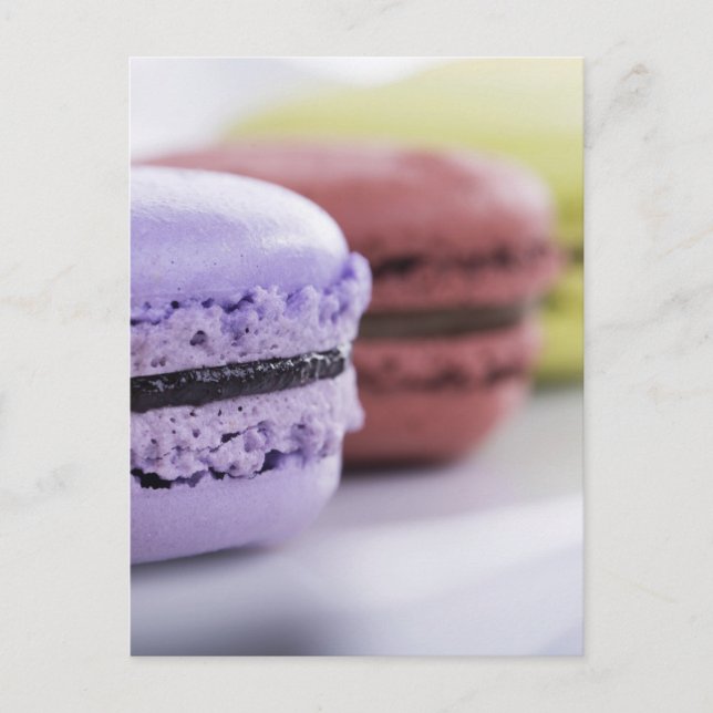 Pastel Pastry Koch French Macaron Postkarte (Vorderseite)